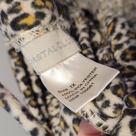 Leopard Print Fuzzy Pajamas - Picture 4 of 4